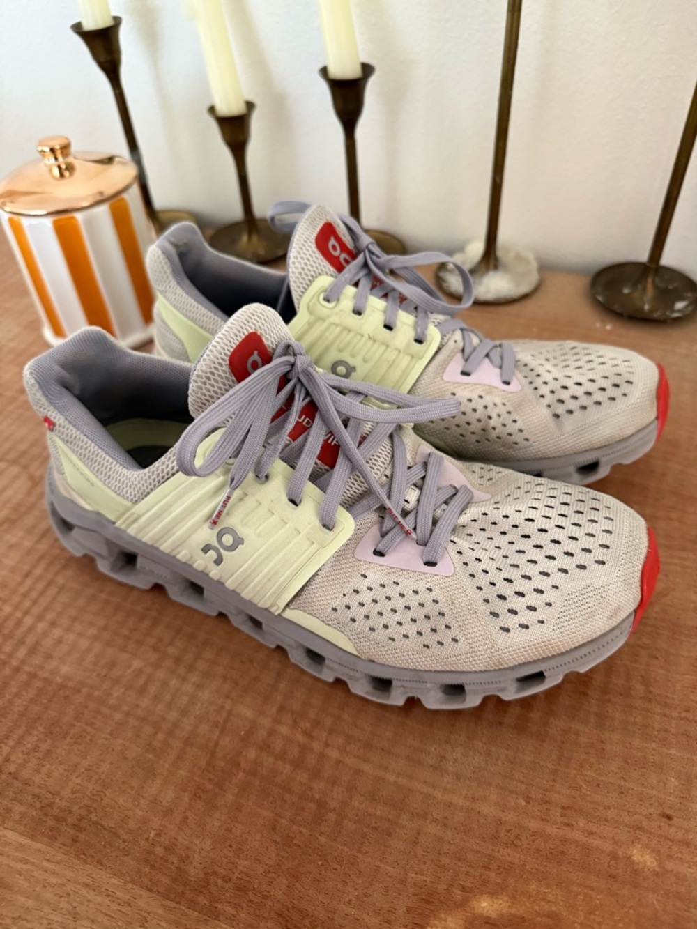On Cloudswift. ON womens Cloudswift Running Shoes in color “Ice.” Paid $159.